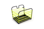 Panier vélo made in France Fil Safe 1 jaune fluo de Bags et Bike personnalisable