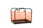 Panier vélo made in France Fil Safe 1 orange fluo de Bags et Bike personnalisable